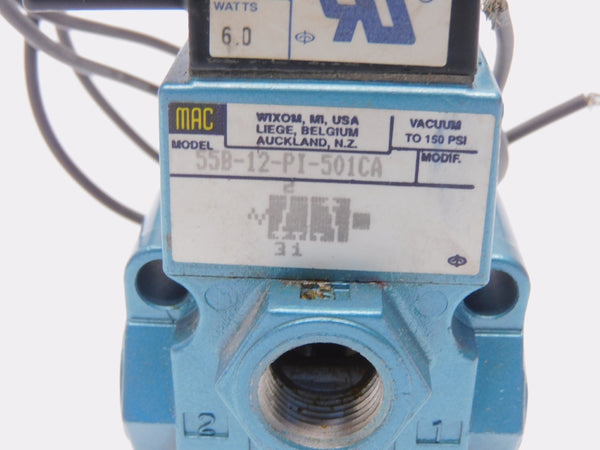 MAC 55B-12-PI-501CA 24VDC 30-150PSI NSNP