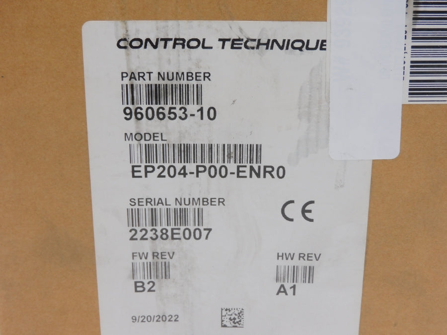 CONTROL TECHNIQUES EP204-P00-ENR0 960653-10 F/W B2 REV. A1 NSMP