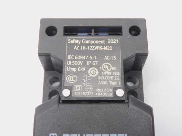 SCHMERSAL AZ16-12ZVRK-M20 196352 500V (NO KEY) (AS IS) NSMP