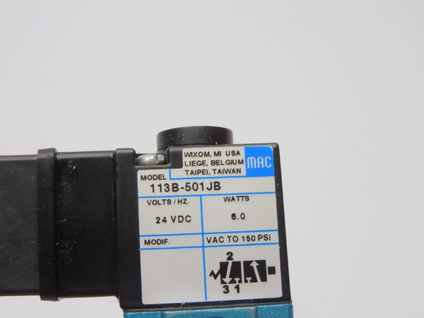 MAC 113B-501JB 24VDC 150PSI NSMP