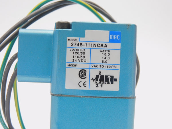 MAC 274B-111NC 110/120V 150PSI NSMP