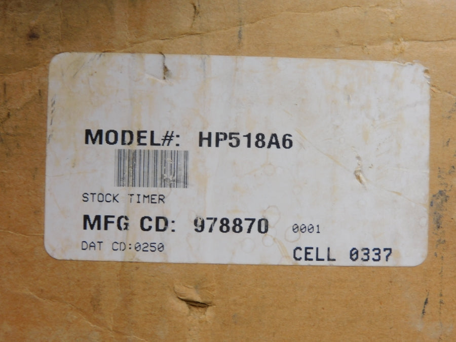 EAGLE SIGNAL HP518A6 120/240VAC 10/5A 15M NSMP