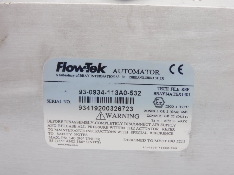FLOW-TEK 93-0934-113A0-532 140PSI NSNP
