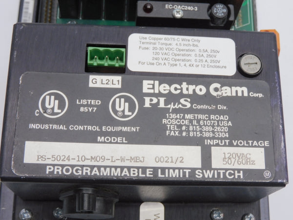 ELECTRO CAM PS-5024-10-M09-L-W-MBJ 120VAC UNMP