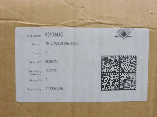 METTLER TOLEDO 66103415 XRTC REV. H NSMP