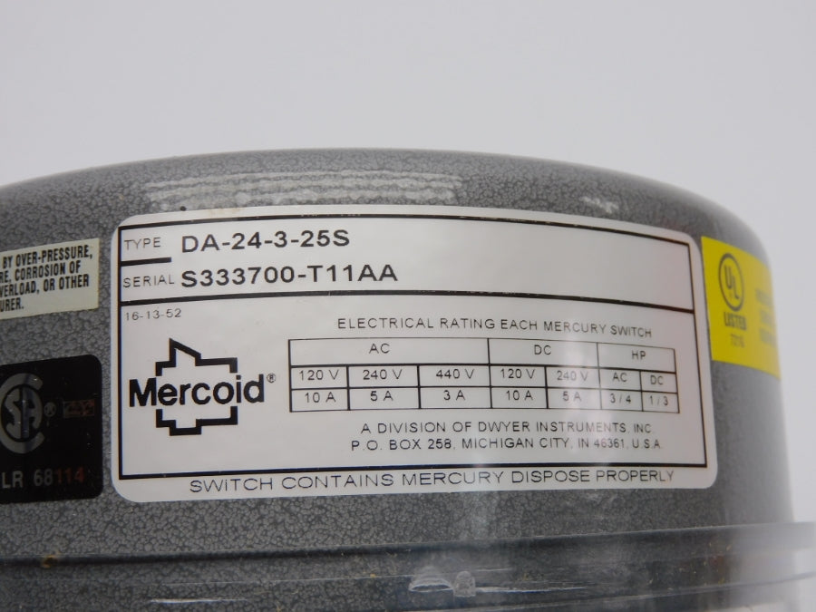 MERCOID DA-24-3-25S 440V 10A NSMP