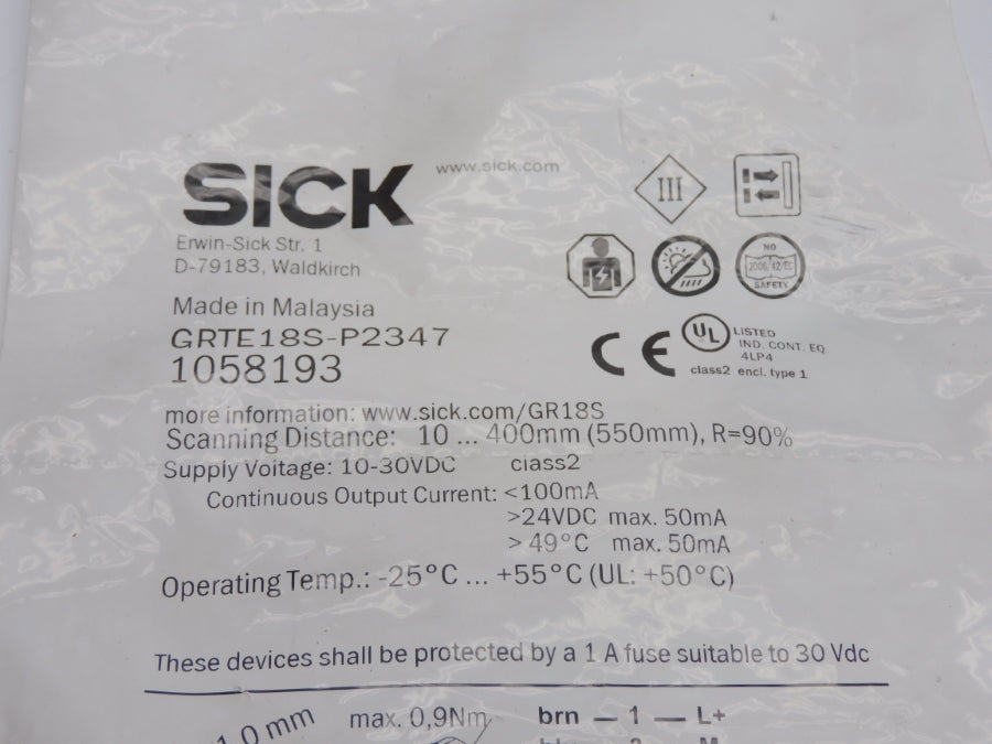 SICK GRTE18S-P2347 1058193 10-30VDC NSMP