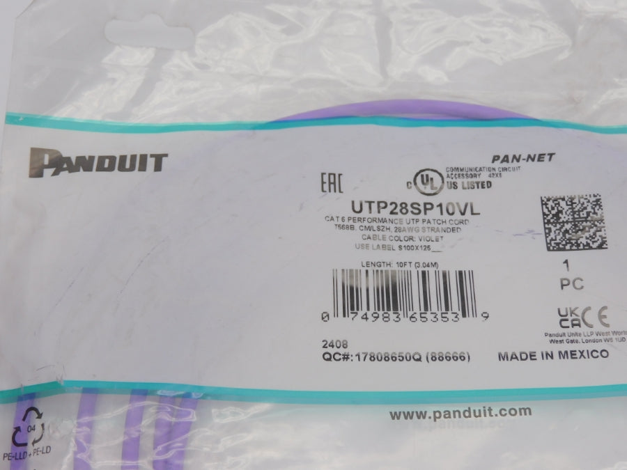 PANDUIT UTP28SP10VL NSMP