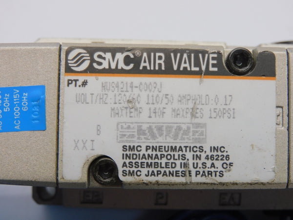 SMC NVS4214-0009J 110/120V 0.17A 150PSI NSNP