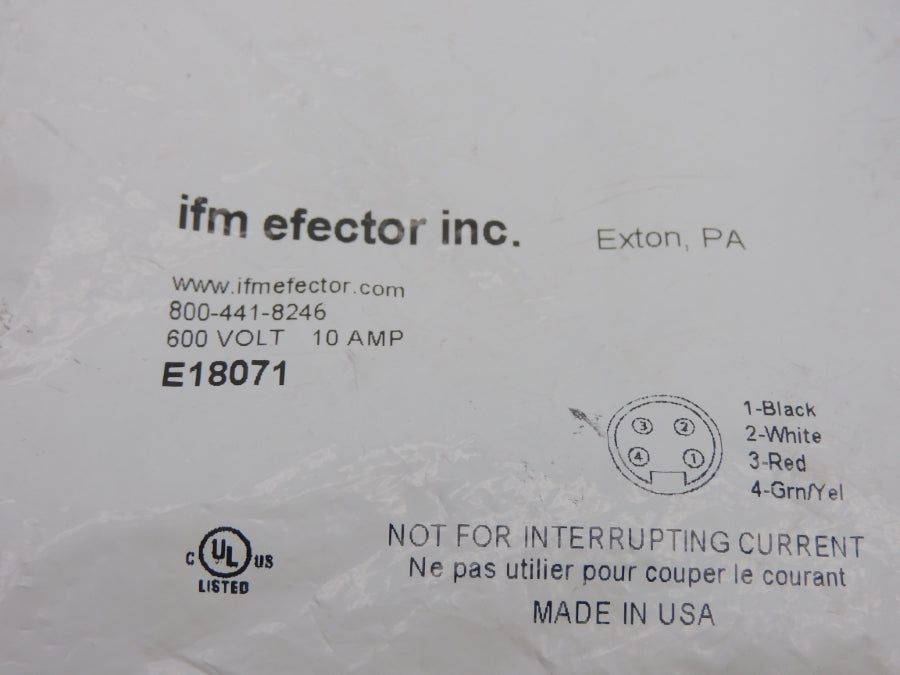 IFM EFECTOR E18071 600V 10A NSMP