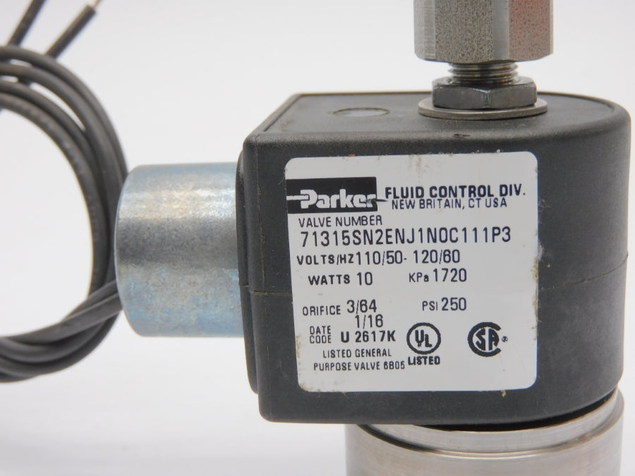 PARKER 71315SN2ENJ1N0C111P3 110/120V 250PSI 1/16" NSNP