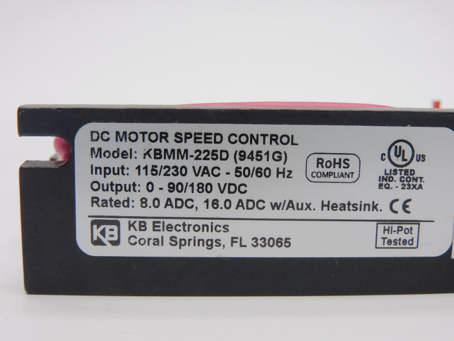 KB ELECTRONICS KBMM-225D 9451G 230VAC 16A NSMP
