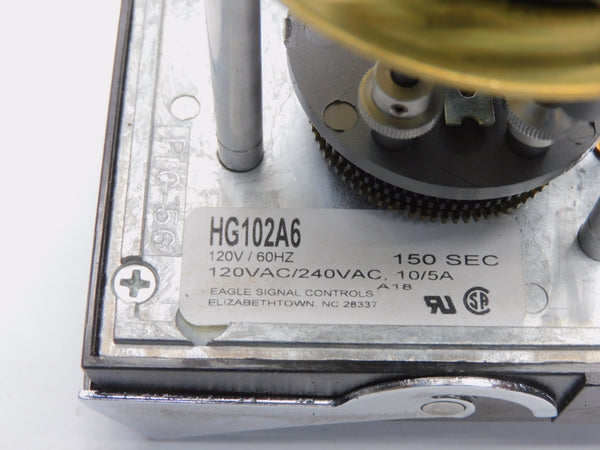 EAGLE SIGNAL HG102A6 120/240VAC 10/5A 150S NSNP
