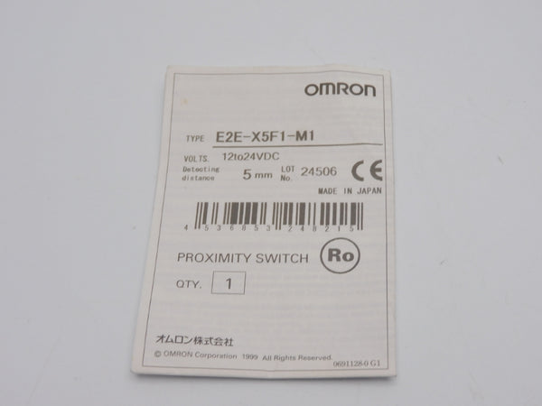 OMRON E2E-X5F1-M1 12-24VDC 5MM NSNP