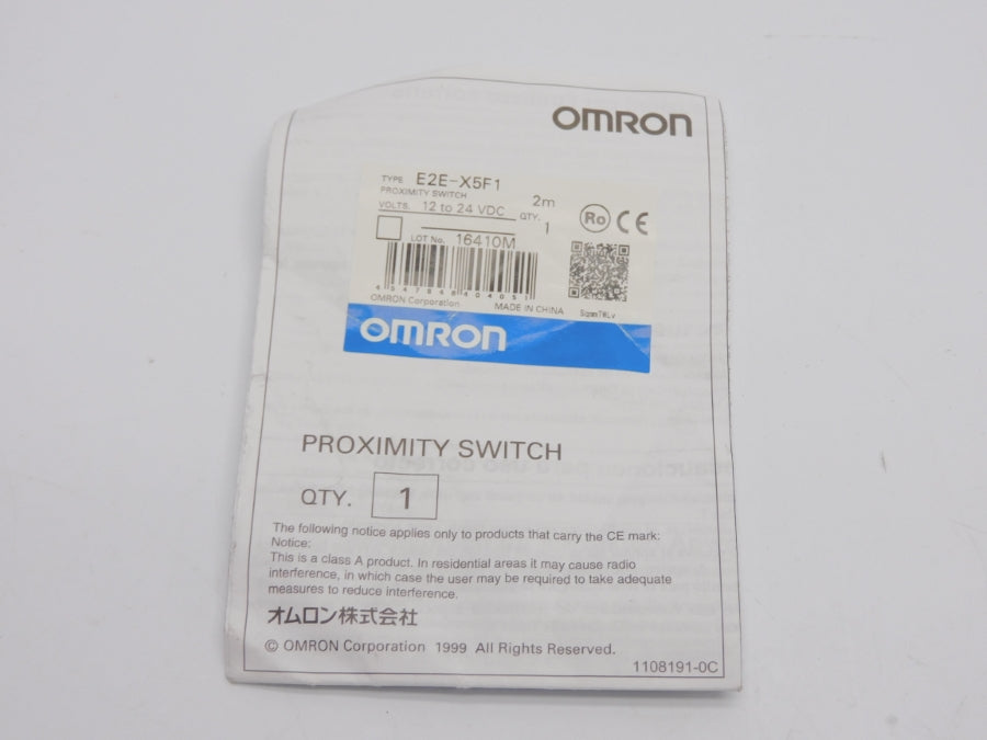 OMRON E2E-X5F1 12-24VDC 2M NSNP