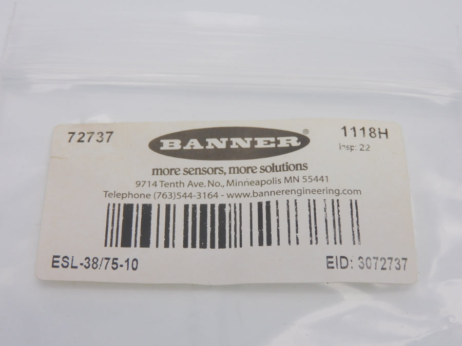 BANNER ENGINEERING ESL-38/75-10 72737 (PKG OF 10) NSMP