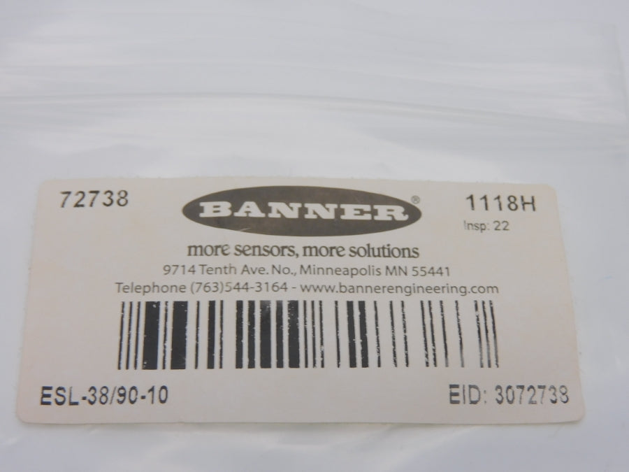 BANNER ENGINEERING ESL-38/90-10 72738 (PKG OF 10) NSMP
