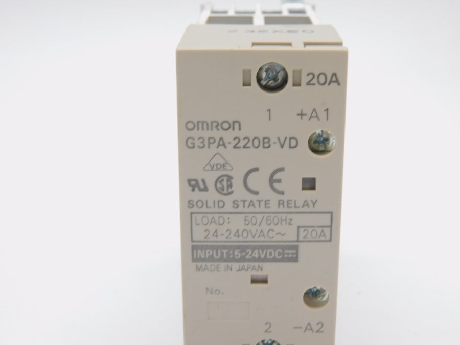 OMRON G3PA-220B-VD 24-240VAC 20A NSNP