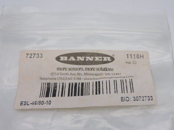 BANNER ENGINEERING ESL-46/80-10 72733 (PKG OF 10) NSMP