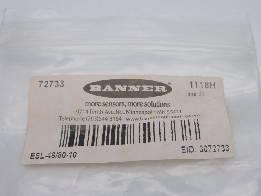 BANNER ENGINEERING ESL-46/80-10 72733 (PKG OF 10) NSMP