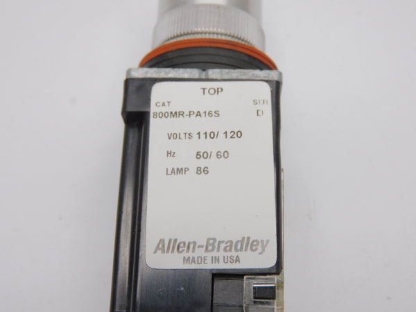ALLEN BRADLEY 800MR-PA16S SER. D 110/120V NSNP