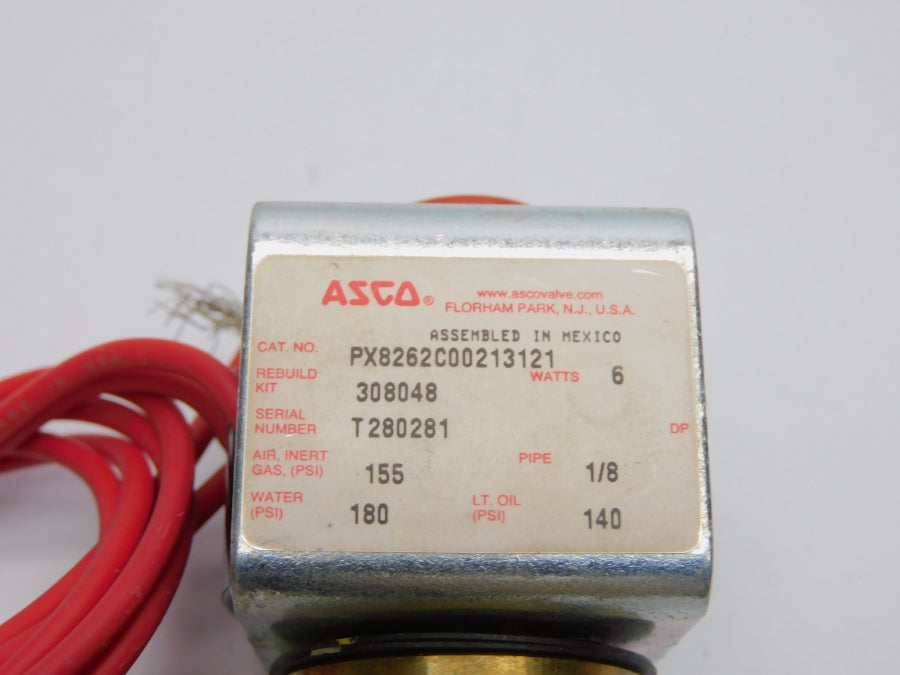 ASCO PX8262C00213121 110/120V 140-180PSI 1/8" NSNP