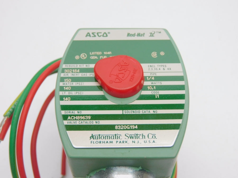 ASCO 8320G194 110/120V 140-150PSI 1/4" NSNP