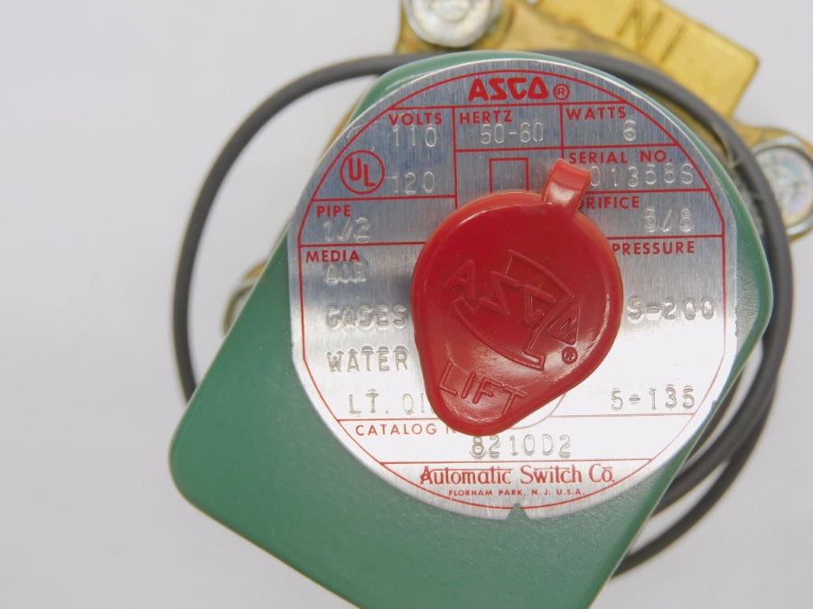 ASCO 8210D2 110/120V 5-200PSI 1/2" NSNP
