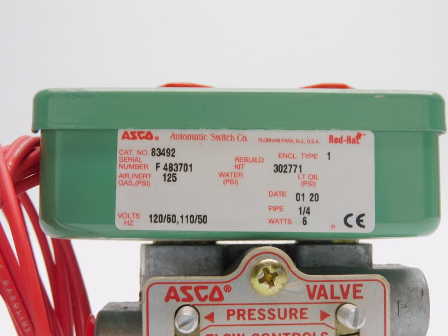 ASCO 83492 110/120V 125PSI 1/4" NSNP
