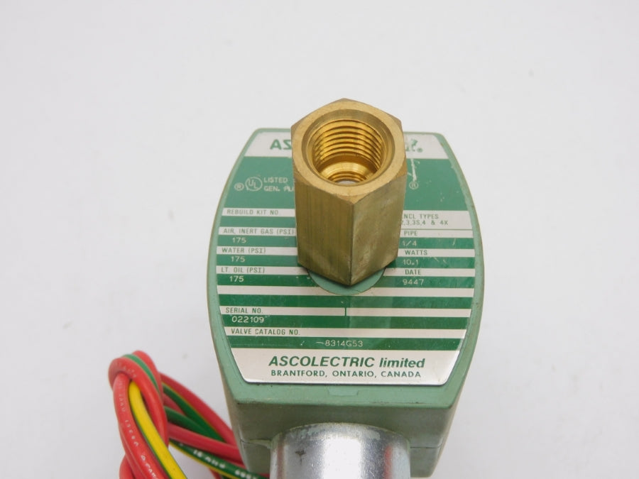 ASCO 8314G53 110/120V 175PSI 1/4" NSNP