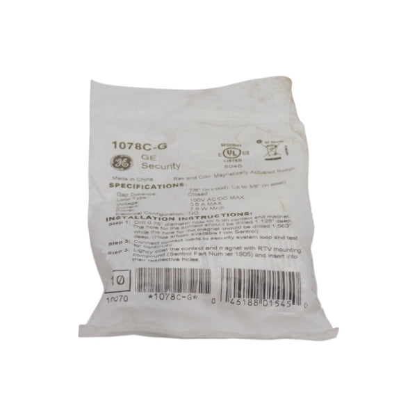 GENERAL ELECTRIC 1078C-G 100VAC/DC 0.5A NSMP