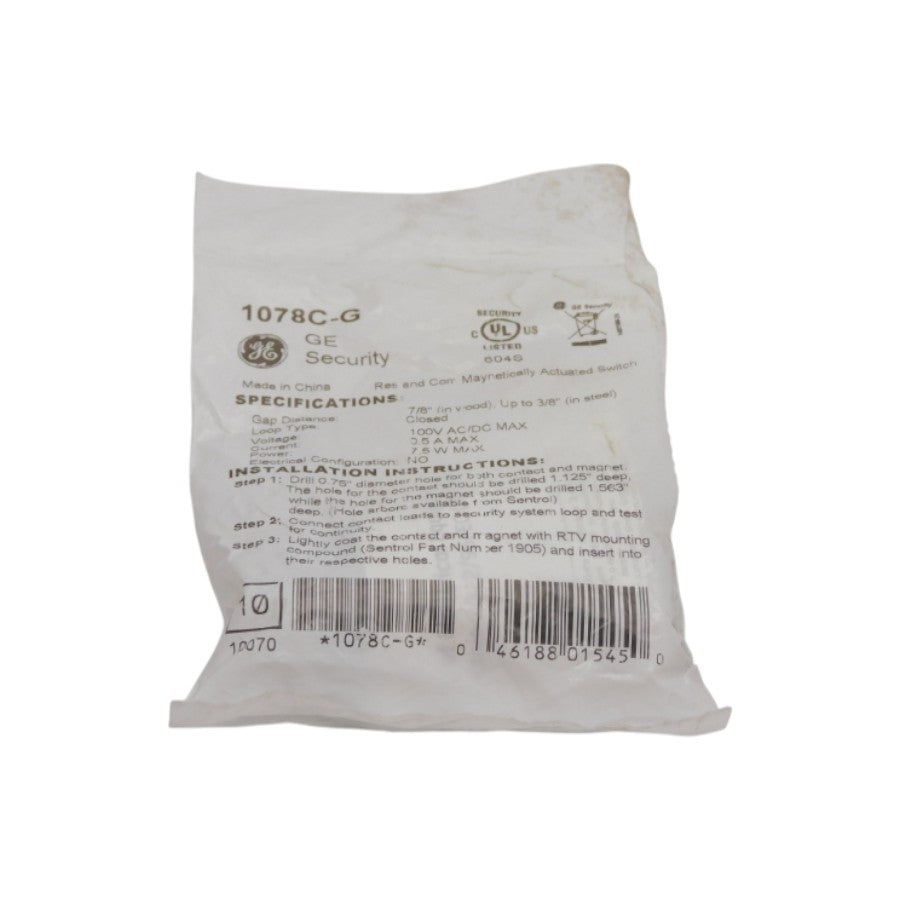GENERAL ELECTRIC 1078C-G 100VAC/DC 0.5A NSMP
