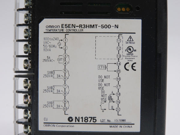 OMRON E5EN-R3HMT-500-N 100-240VAC 5A NSNP