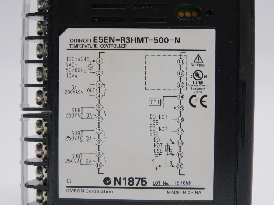 OMRON E5EN-R3HMT-500-N 100-240VAC 5A NSNP