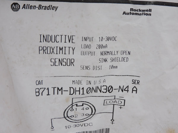 ALLEN BRALDEY 871TM-DH10NN30-N4 SER. A 10-30VDC NSMP