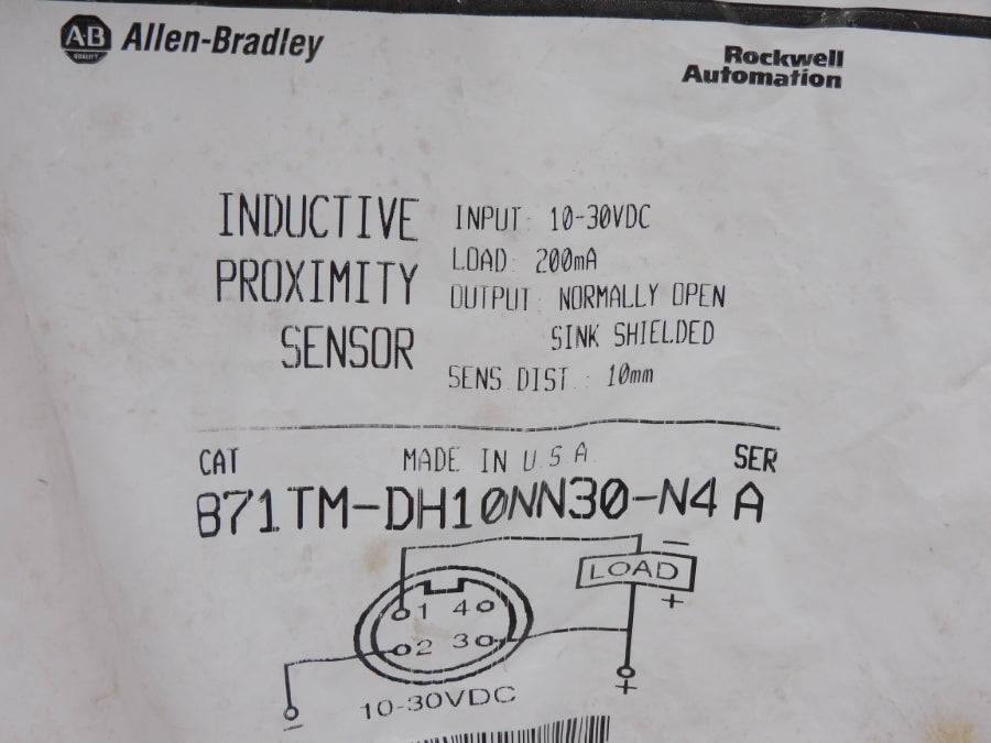 ALLEN BRALDEY 871TM-DH10NN30-N4 SER. A 10-30VDC NSMP