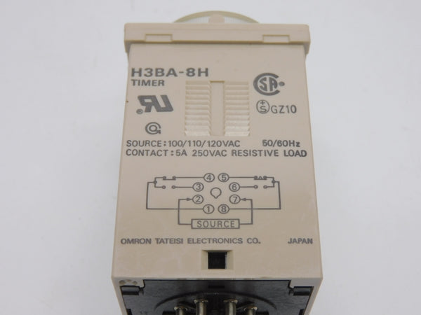 OMRON H3BA-8H 100/110/120VAC 5A NSNP