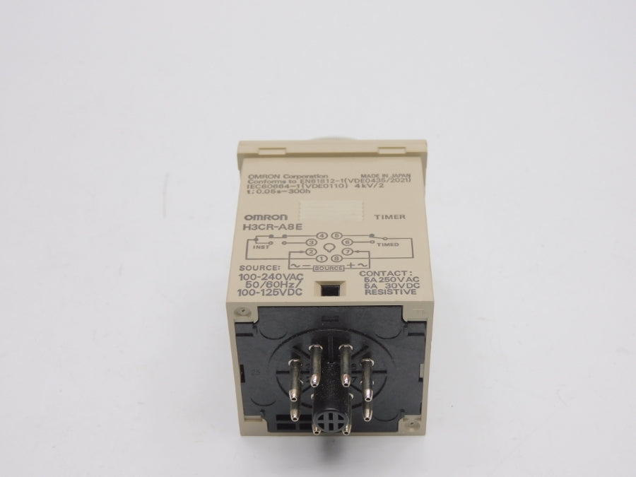 OMRON H3CR-A8E 100-240VAC 5A 0.05S-300H NSNP