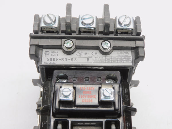 ALLEN BRADLEY 500F-BOD93 SER. B 110/115-120V 27A NSNP