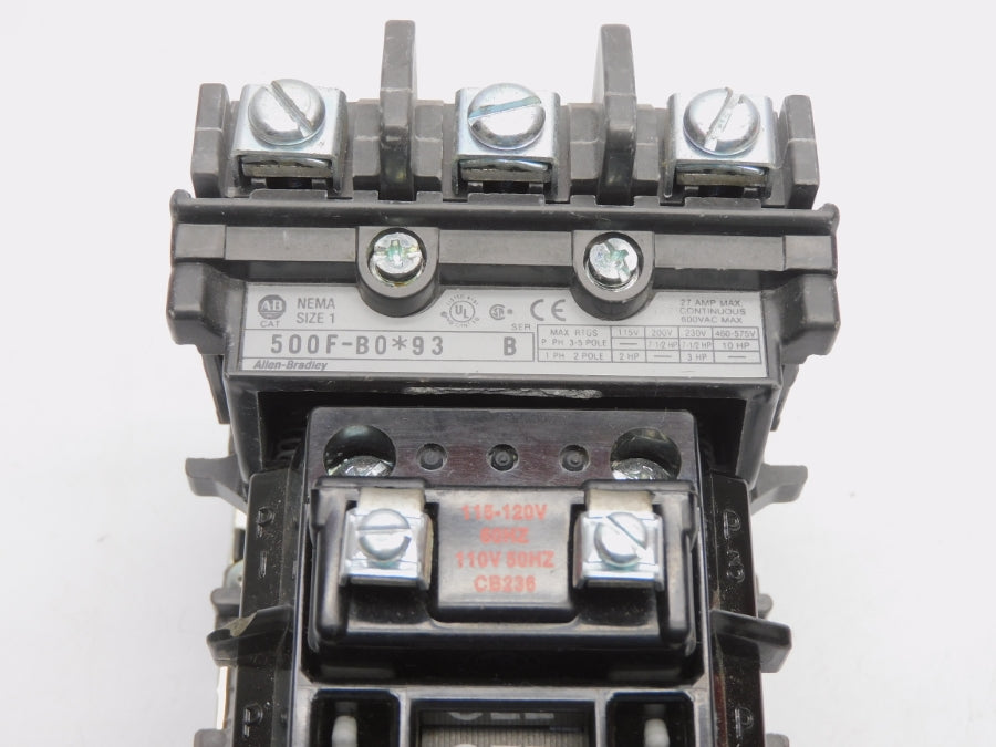 ALLEN BRADLEY 500F-BOD93 SER. B 110/115-120V 27A NSNP