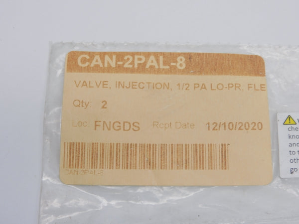 INJECTION VALVE CAN-2PAL-8 1/2" (PKG OF 2) NSMP