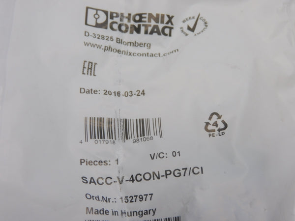 PHOENIX CONTACT SACC-V-4CON-PG7/CI 1527977 NSMP