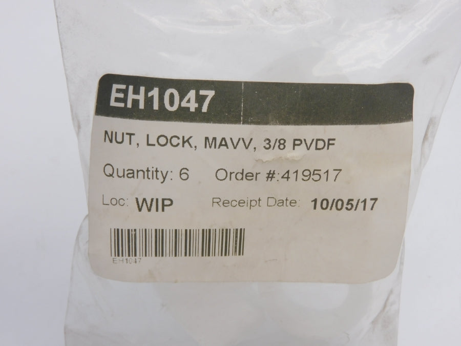 LOCK NUT EH1047 3/8" (PKG OF 6) NSMP