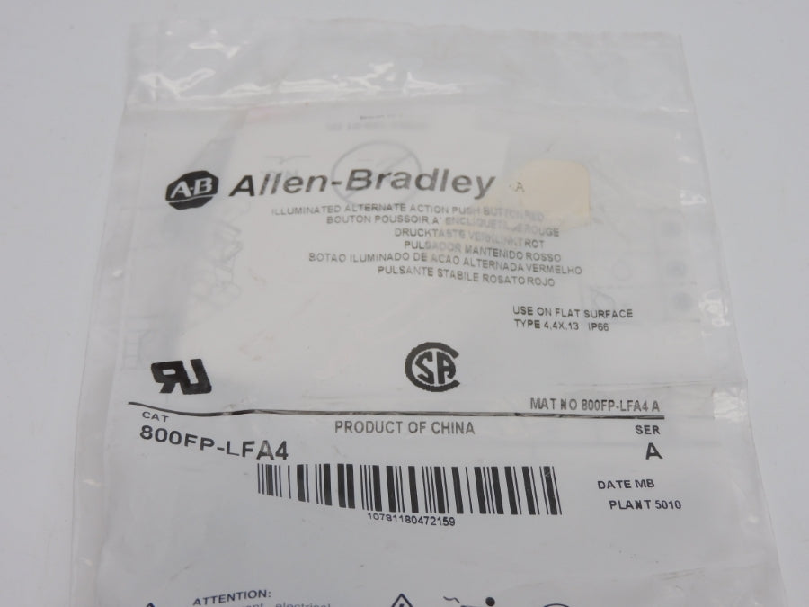 ALLEN BRADLEY 800FP-LFA4 SER. A NSMP