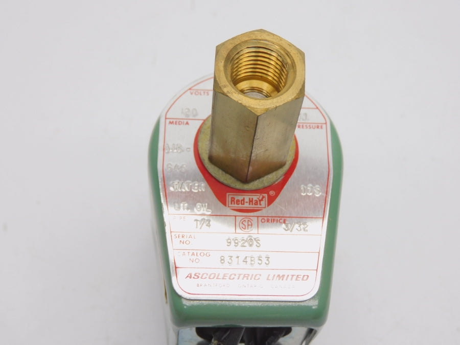 ASCO 8314B53 120V 175PSI 1/4" NSNP