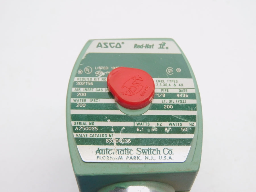ASCO 8320G1336 110/120V 200PSI 1/8" NSNP