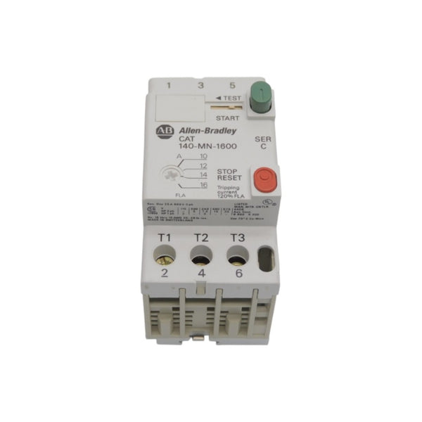 ALLEN BRADLEY 140-MN-1600 SER. C 600V 10-16A (AS PICTURED) UNMP