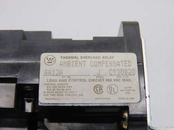 WESTINGHOUSE AA13A 600VAC 2A NSNP