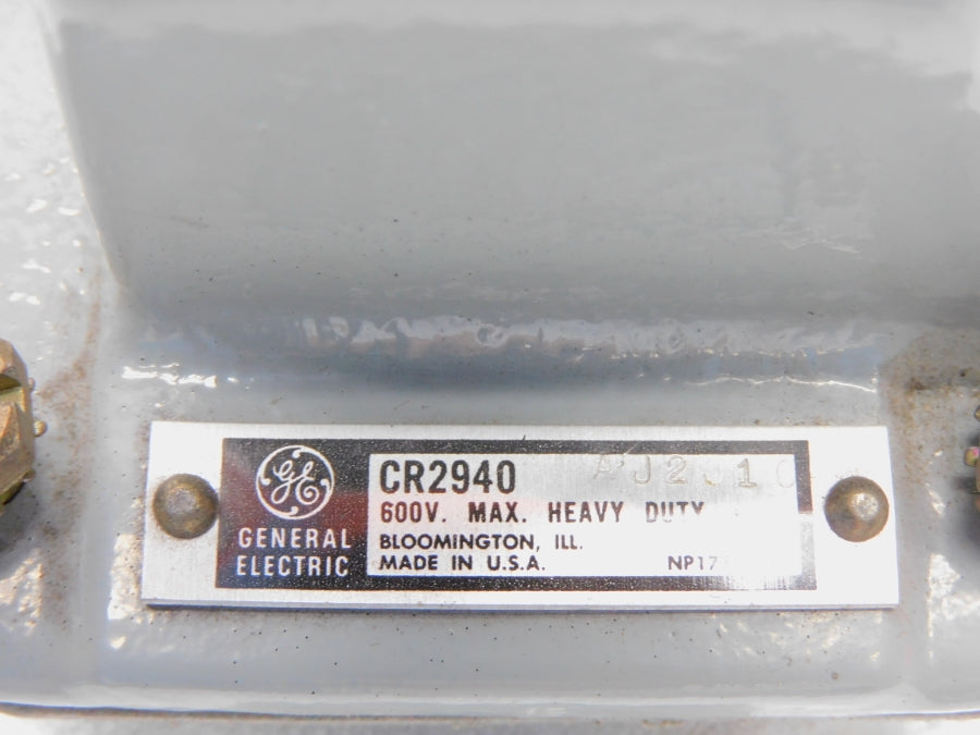 GENERAL ELECTRIC CR2940AJ2010 600V UNMP