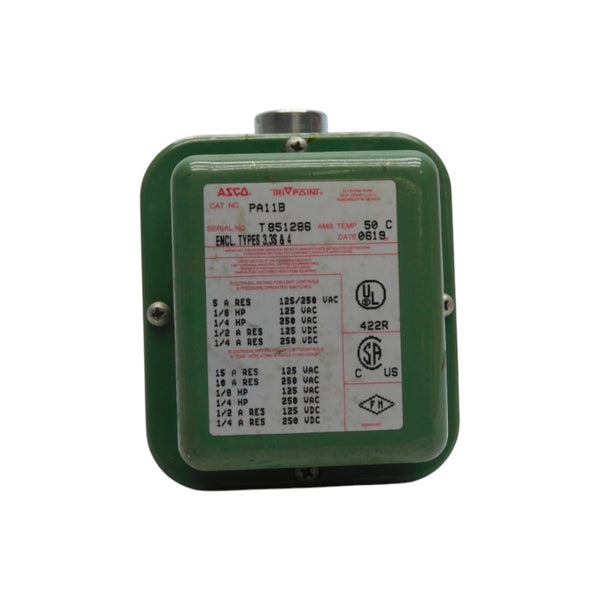 ASCO PA11B RF10A21 250V 15A 10-100PSI (AS IS) NSNP